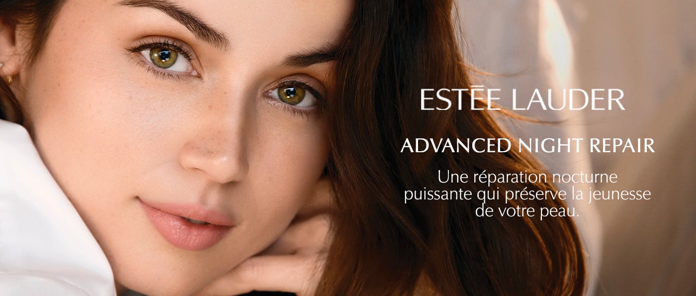 ESTÉE LAUDER, nouveau Advanced Night Repair. Réparation rapide et jeunesse préservée. Nouvelle décennie. Notre nouvelle révolution soin.