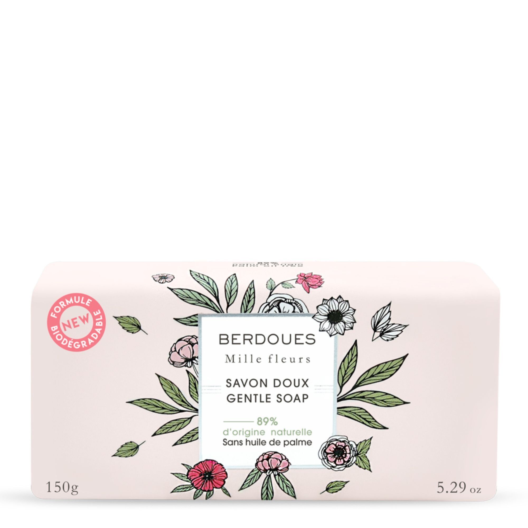 Berdoues - 1902 Mille Fleurs - Les Soins Lavants Savon Pain 150g