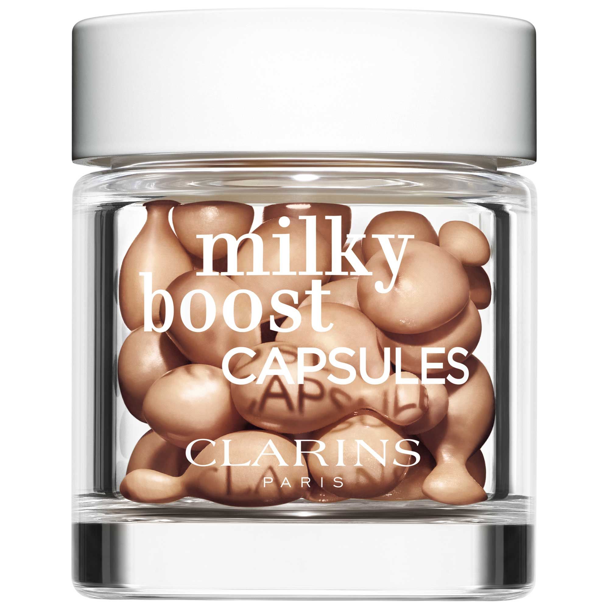 Clarins - Milky Boost Capsules Fond De Teint Teinte 05 - Marron Brun - Couvrance Légère - 6 ml