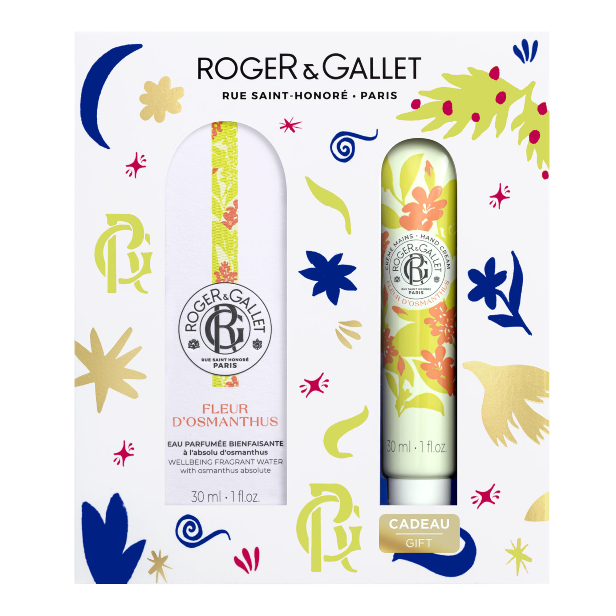 Roger & Gallet - Coffret Fleur D'osmanthus Eau Parfumée Bienfaisante 30ml & Crème Mains