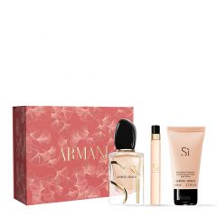 Coffret Sì Eau de Parfum 50ml, Lait Corps & Miniature 