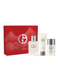 Coffret Acqua di Giò Eau de Toilette 100ml, Gel Douche & Déodorant 