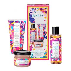 Coffret Delirium Floral Crème Corps, Gommage Corps & Gel Douche 