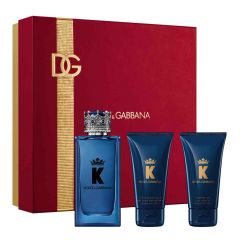 Coffret K by Dolce&Gabbana Eau de Parfum 100 ml, Gel Douche & Baume Après-Rasage 