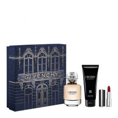 Coffret L'Interdit Eau de Parfum 50ml, Lait Corps & Rouge à Lèvres 