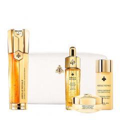 Coffret Abeille Royale - Programme Anti-âge Double R Advanced Serum Serum, Lotion Fortifiante, Huile-en-Eau & Crème de Jour 