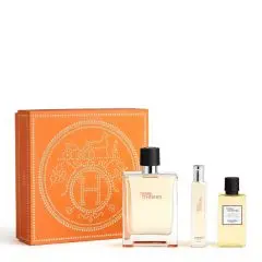 Coffret Terre d'Hermès Eau de Toilette 100ml, 15ml & Gel Douche 