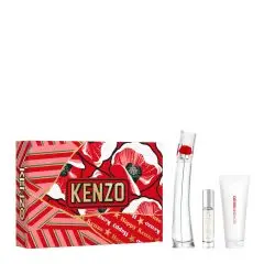 Coffret Flower by Kenzo Eau de Parfum 50ml & 10ml, Lait Corps 