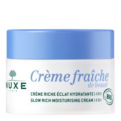 Crème Fraîche de Beauté® Crème Riche Éclat Hydratante 48h - Peaux Normales à Sèches 50ml