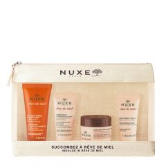 Trousse Rêve de Miel Gel Lavant, Baume Visage, Baume-Huile Corps & Crème Mains et Ongles 