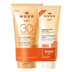 Duo Nuxe Sun Lait Solaire SPF30 & Shampooing Offert 