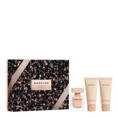 Coffret Narciso Eau de Parfum Poudrée 50ml, Gel Douche & Lait Corps 