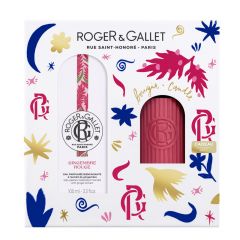 Coffret Gingembre Rouge Eau Parfumée Bienfaisante 100ml & Bougie Parfumée 