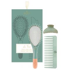 Coffret Trio Eucalyptus Volume Brosse Démêlage et Volume, Peigne & Pince 