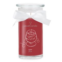 Cherry Kiss Bougie Parfumée avec Bijou Argent massif 