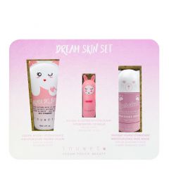 Coffret Dream Rose Crème Mains, Baume à Lèvres & Crème Visage 