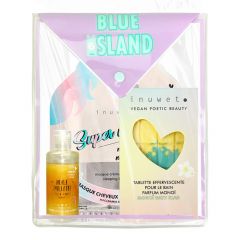 Trousse Island Summer Masque Cheveux, Huile Pailletée & Tablette de Bain 