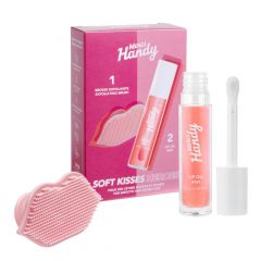 Kit Soft Kisses Heroes  Lip Gloss & Brosse Exfoliante 