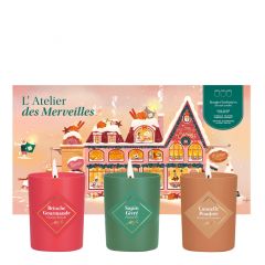 Coffret Atelier Des Merveilles  Trio de Bougies Parfumées 