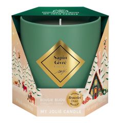 Bougie Bijou Sapin Givré 200g