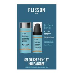 Duo Le Beau Barbu Huile à Barbe & Gel Douche 3en1 