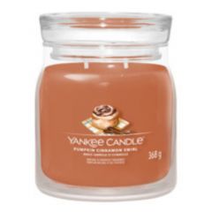 Roulé Cannelle et Citrouille  Bougie Parfumée Moyenne Jarre  368g