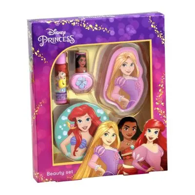 Disney - Coffret métal Parfum & maquillage Princesses - 4pcs