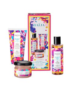 Coffret Delirium Floral Crème Corps, Gommage Corps & Gel Douche 