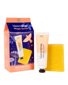 Coffret Duo Mains Pêche Savon Exfoliant & Crème Mains 