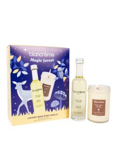 Coffret Bien-Être Vanille Huile Corps & Bougie Parfumée 