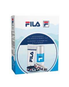 Coffret Fila Prestige Homme Déodorant, Gel Douche & Bracelet 