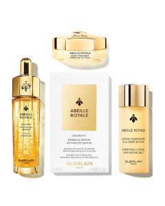 Coffret Abeille Royale - Programme Anti-âge Découverte Crème de Jour, Serum, Huile-en-Eau & Lotion Fortifiante 