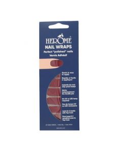 Nail Wraps Vernis à Ongles Adhésif Red Wine