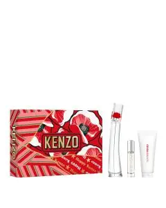 Coffret Flower by Kenzo Eau de Parfum 50ml & 10ml, Lait Corps 