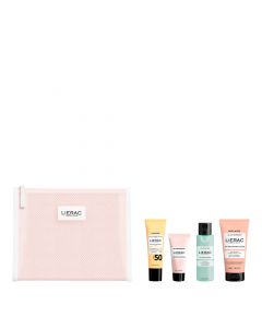 Trousse Essentiels Beauté Fluide Solaire, Crème, Eau Micéllaire, Lait Corps & Trousse 