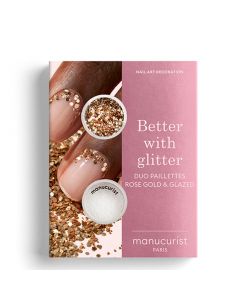 Duo Paillettes Rose Gold & Glazed Kit de Paillettes pour Nail Art 