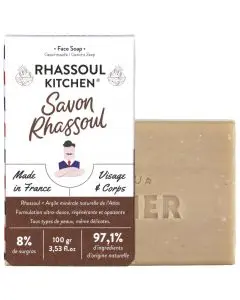 Rhassoul Kitchen Savon Visage Rhassoul 100g