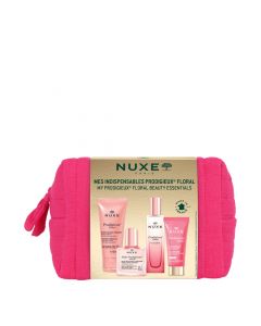 Trousse Prodigieuse Florale Huile Multi-Fonctions, Parfum, Gelée de Douche & Gel-Crème Visage 