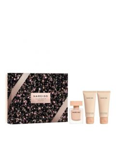 Coffret Narciso Eau de Parfum Poudrée 50ml, Gel Douche & Lait Corps 