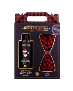 Coffret Men's Collection Winter Edition Gel Douche Corps et Cheveux & Nœud Papillon 