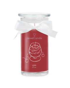 Cherry Kiss Bougie Parfumée avec Bijou Argent massif 