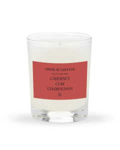 Bougie parfumée Cabernet - cuir -champignon Bougie parfumée 180gr 