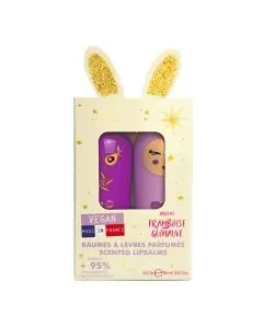 Coffret baumes à lèvres DUO BAUMES MAUVE "RÊVE" - GUIMAUVE & FRAMBOISE Stick 3,5g x2