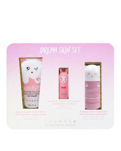 Coffret Dream Rose Crème Mains, Baume à Lèvres & Crème Visage 