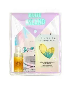 Trousse Island Summer Masque Cheveux, Huile Pailletée & Tablette de Bain 