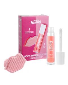 Kit Soft Kisses Heroes  Lip Gloss & Brosse Exfoliante 