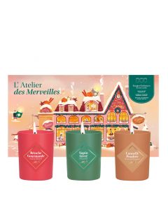 Coffret Atelier Des Merveilles  Trio de Bougies Parfumées 