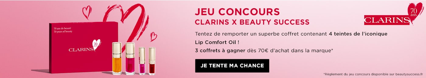 jeu concours clarins et beauty success