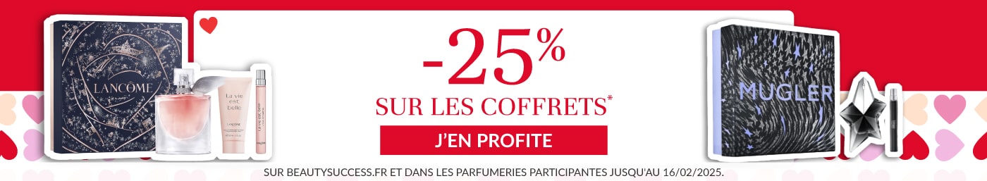 -25% sur les coffrets pour la Saint Valentin